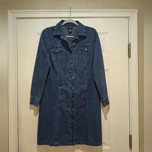 Sonoma Denim Long Sleeve Shirt  Dress Size Medium